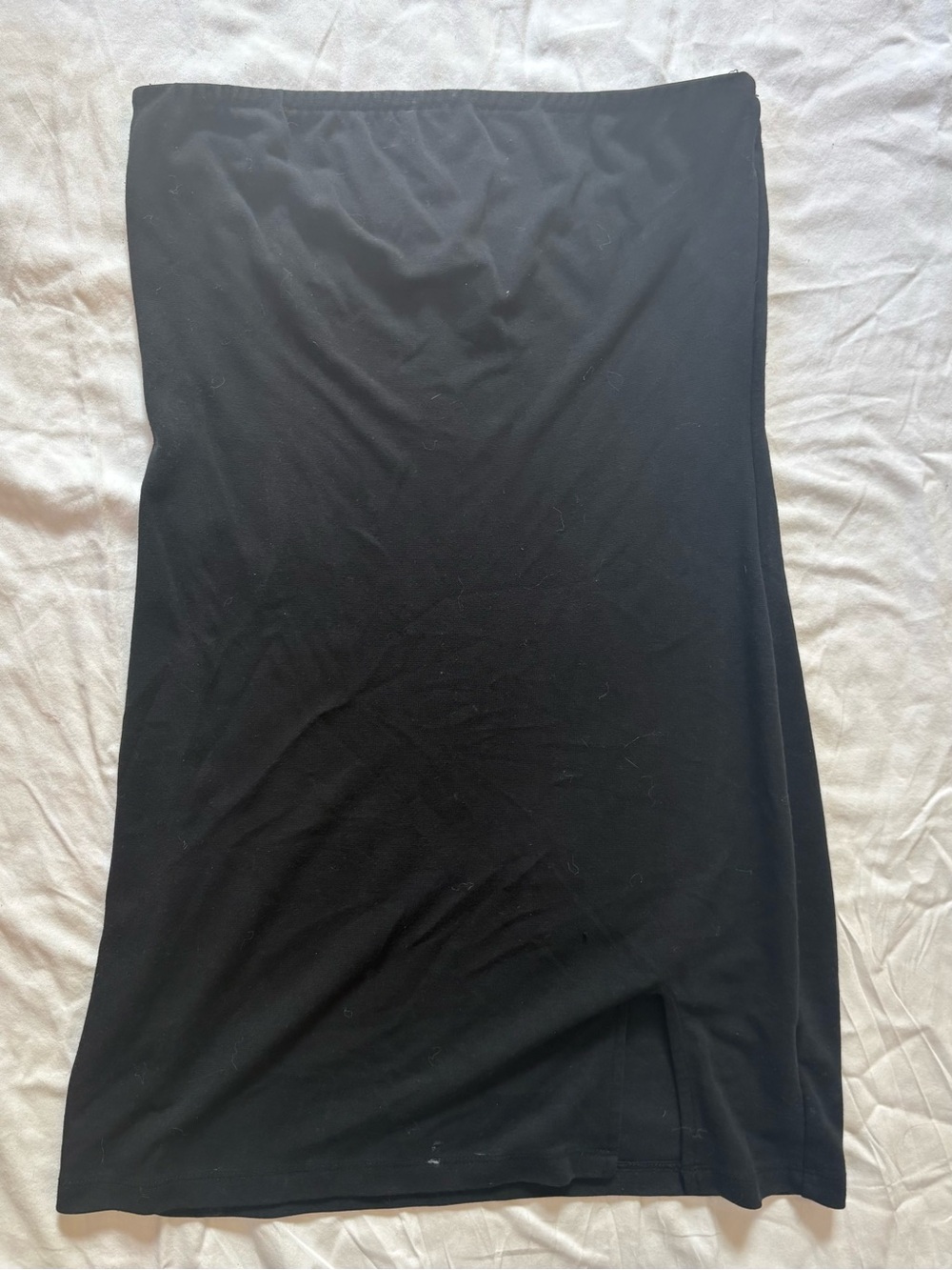 Motel Rocks Black Midi Straight Skirt